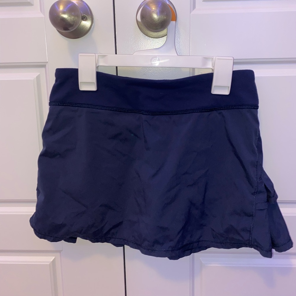 Navy Kids Tennis Skirt